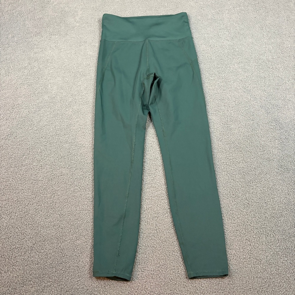 Cycle House Leggings Womens Small Green GLL1632A High Waisted Activewear Stretch